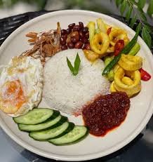 Nasi Lemak Sotong Kunyit